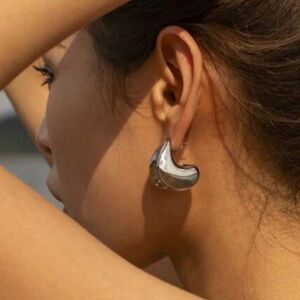 Geo hoop earrings #1440